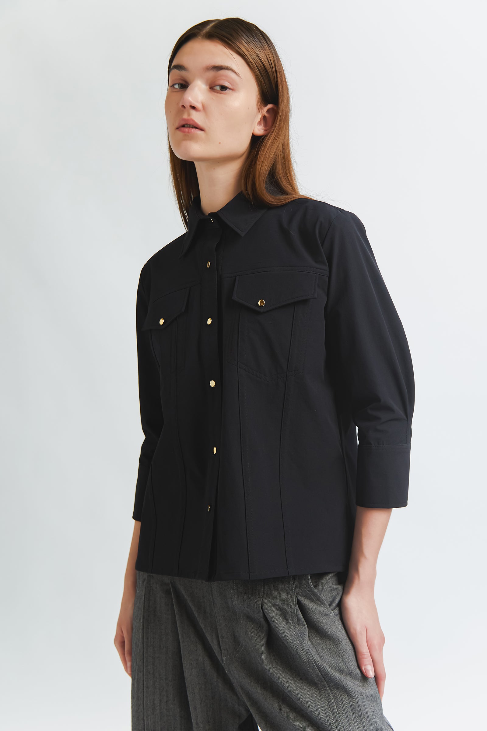 RHEA SHIRT BLACK