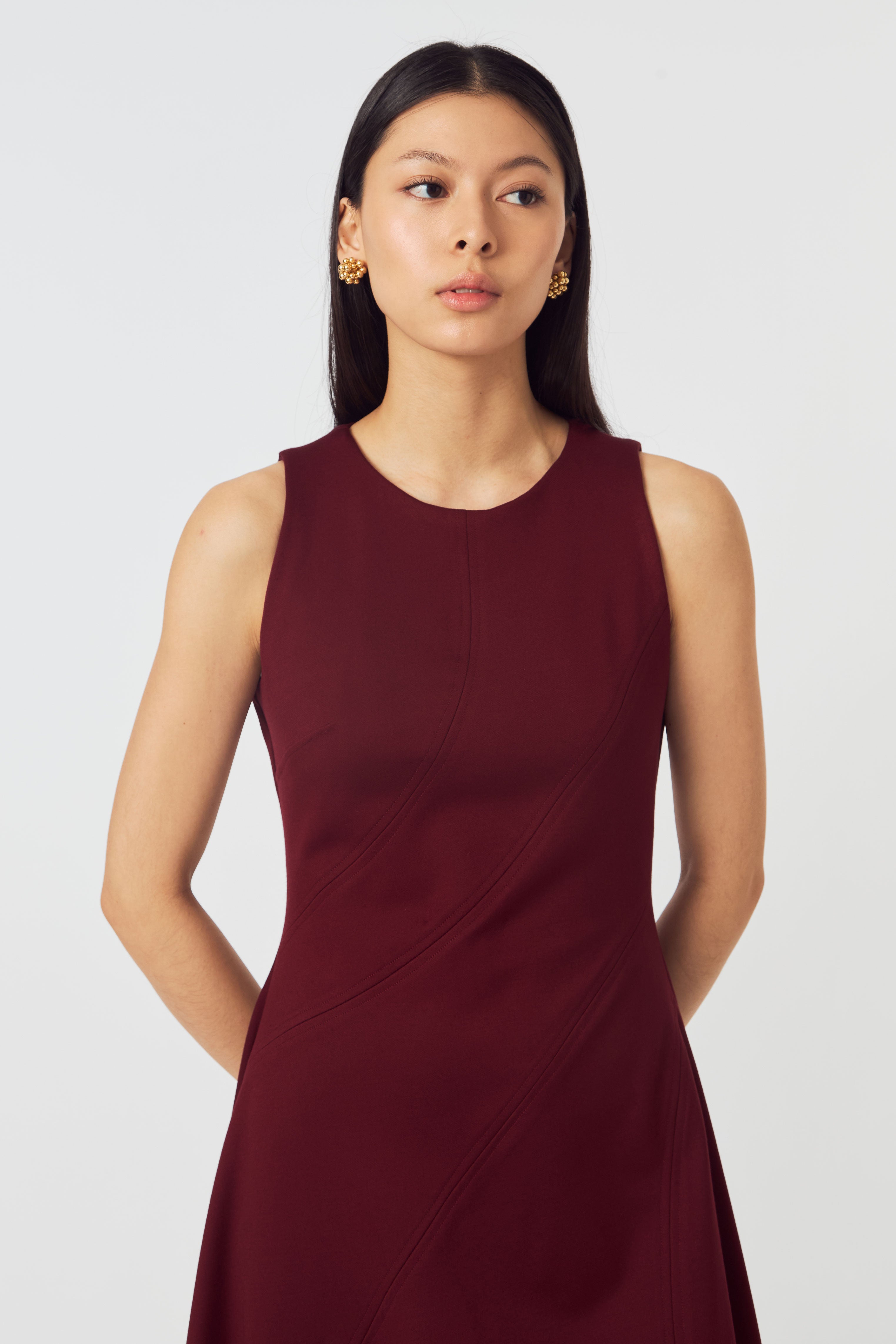 MAJIKA DRESS MAROON