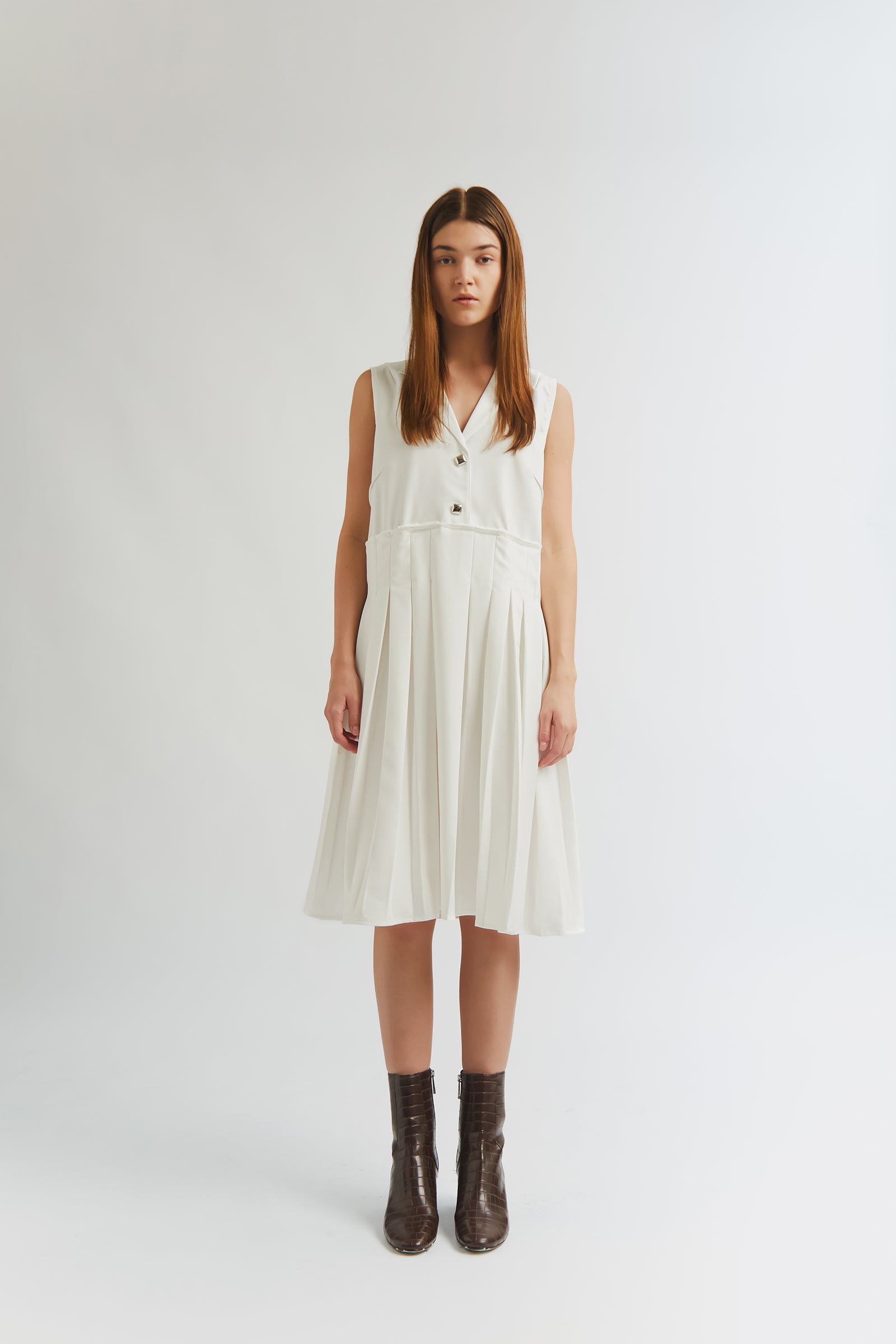 HAZEL DRESS WHITE